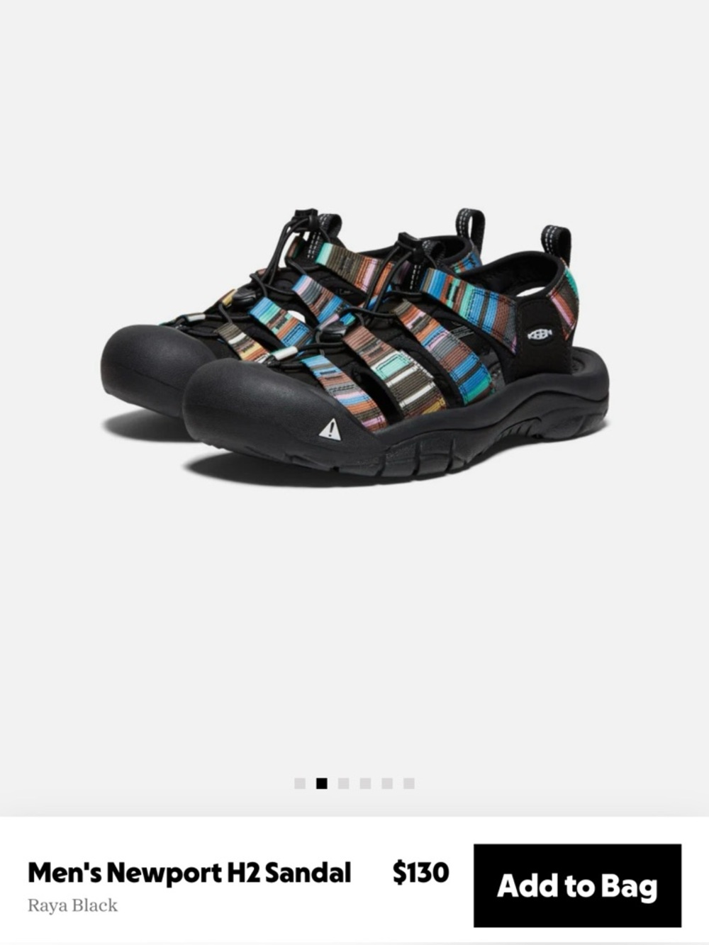 KEEN Newport H2 Hiking Sandals Raya Black Size 10